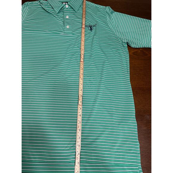 FootJoy FJ Striped Golf Performance Polo Men XL Robert Trent Jones Club Preppy - Picture 6 of 9